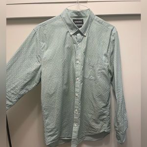 Bonobos green polka dot slim fit Large button down